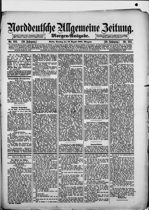 Norddeutsche allgemeine Zeitung vom 19.08.1890
