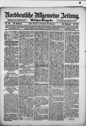 Norddeutsche allgemeine Zeitung vom 20.08.1890