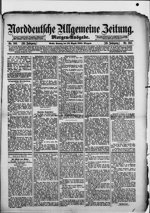 Norddeutsche allgemeine Zeitung vom 24.08.1890