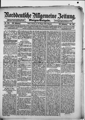 Norddeutsche allgemeine Zeitung vom 26.08.1890
