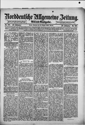 Norddeutsche allgemeine Zeitung vom 26.08.1890