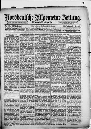 Norddeutsche allgemeine Zeitung vom 29.08.1890