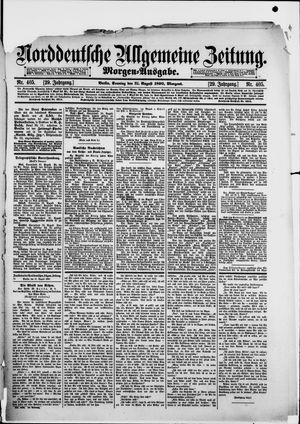 Norddeutsche allgemeine Zeitung vom 31.08.1890
