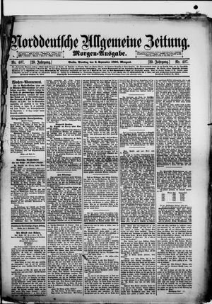 Norddeutsche allgemeine Zeitung vom 02.09.1890
