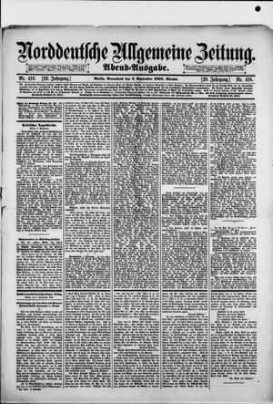 Norddeutsche allgemeine Zeitung on Sep 6, 1890
