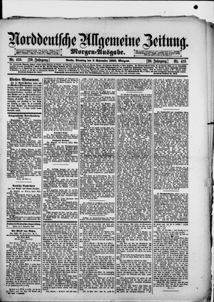 Norddeutsche allgemeine Zeitung vom 09.09.1890