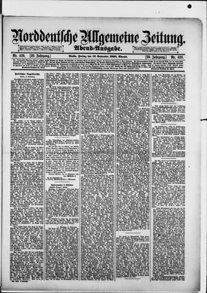 Norddeutsche allgemeine Zeitung vom 12.09.1890