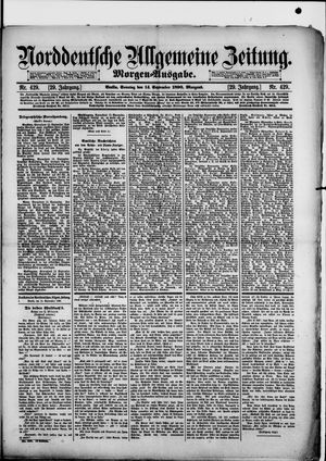 Norddeutsche allgemeine Zeitung vom 14.09.1890