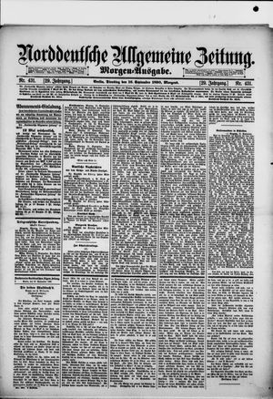 Norddeutsche allgemeine Zeitung vom 16.09.1890