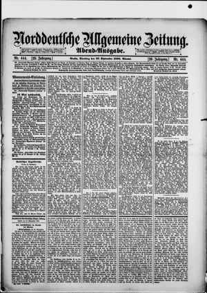 Norddeutsche allgemeine Zeitung vom 23.09.1890