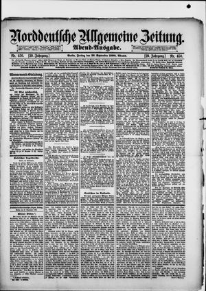 Norddeutsche allgemeine Zeitung on Sep 26, 1890