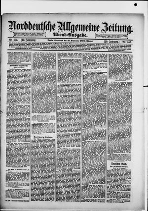 Norddeutsche allgemeine Zeitung vom 27.09.1890