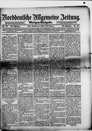 Norddeutsche allgemeine Zeitung vom 01.10.1890