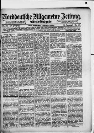 Norddeutsche allgemeine Zeitung vom 01.10.1890