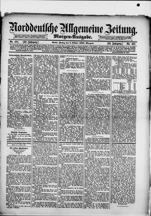 Norddeutsche allgemeine Zeitung vom 03.10.1890