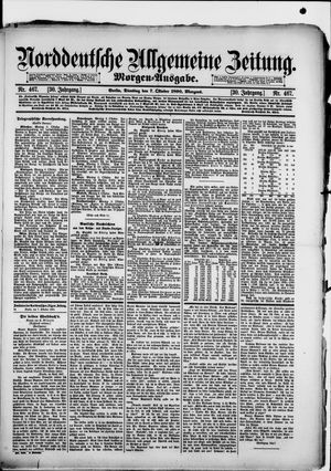 Norddeutsche allgemeine Zeitung vom 07.10.1890