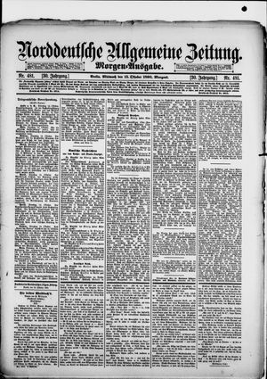 Norddeutsche allgemeine Zeitung vom 15.10.1890