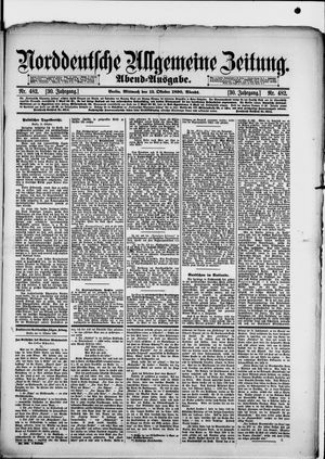 Norddeutsche allgemeine Zeitung vom 15.10.1890