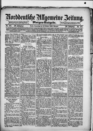 Norddeutsche allgemeine Zeitung on Oct 16, 1890
