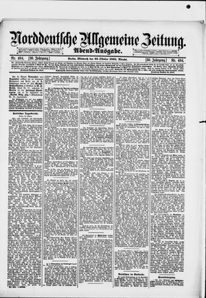 Norddeutsche allgemeine Zeitung vom 22.10.1890