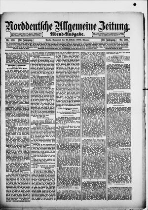 Norddeutsche allgemeine Zeitung vom 25.10.1890