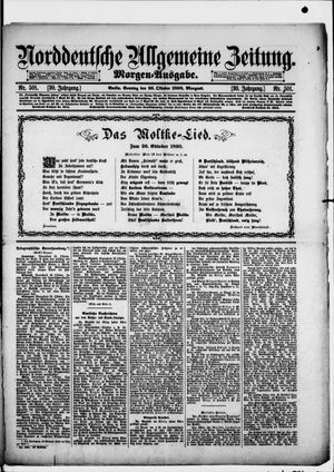Norddeutsche allgemeine Zeitung vom 26.10.1890