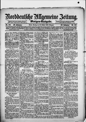 Norddeutsche allgemeine Zeitung vom 28.10.1890