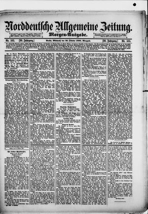 Norddeutsche allgemeine Zeitung vom 29.10.1890
