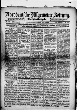 Norddeutsche allgemeine Zeitung vom 01.11.1890