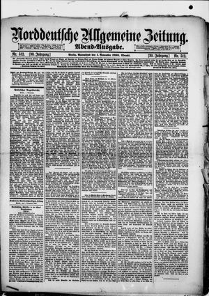 Norddeutsche allgemeine Zeitung vom 01.11.1890