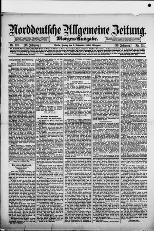 Norddeutsche allgemeine Zeitung vom 07.11.1890