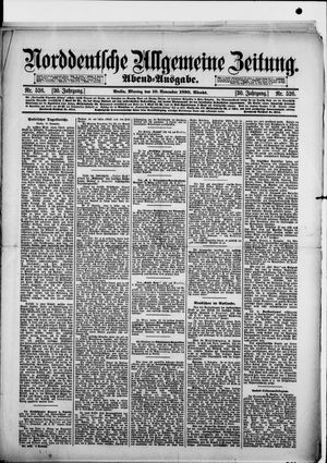 Norddeutsche allgemeine Zeitung vom 10.11.1890