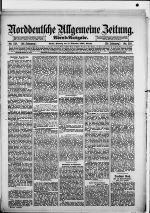 Norddeutsche allgemeine Zeitung on Nov 11, 1890