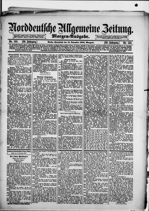 Norddeutsche allgemeine Zeitung vom 15.11.1890