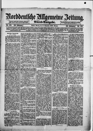 Norddeutsche allgemeine Zeitung vom 17.11.1890