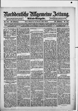 Norddeutsche allgemeine Zeitung vom 19.11.1890