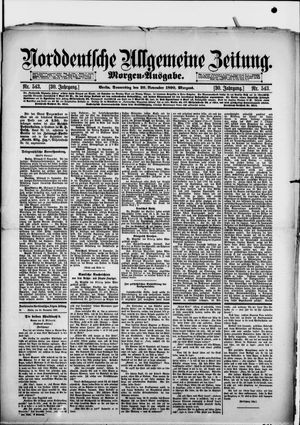 Norddeutsche allgemeine Zeitung vom 20.11.1890