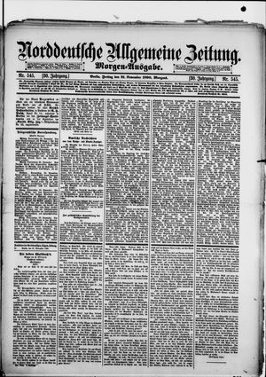 Norddeutsche allgemeine Zeitung vom 21.11.1890