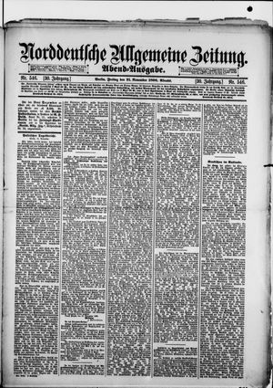 Norddeutsche allgemeine Zeitung vom 21.11.1890