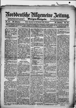 Norddeutsche allgemeine Zeitung vom 22.11.1890