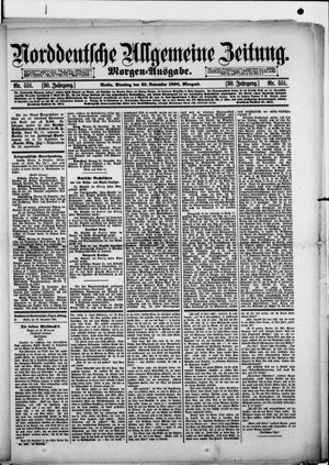 Norddeutsche allgemeine Zeitung vom 25.11.1890
