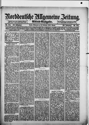Norddeutsche allgemeine Zeitung vom 26.11.1890