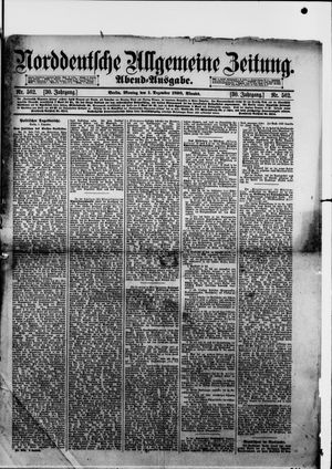 Norddeutsche allgemeine Zeitung vom 01.12.1890
