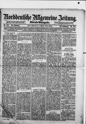 Norddeutsche allgemeine Zeitung vom 03.12.1890