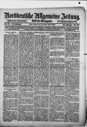 Norddeutsche allgemeine Zeitung vom 10.12.1890
