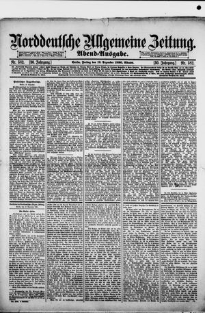 Norddeutsche allgemeine Zeitung vom 12.12.1890