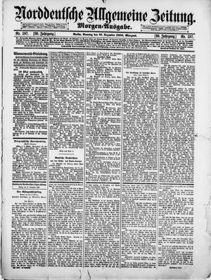 Norddeutsche allgemeine Zeitung vom 21.12.1890