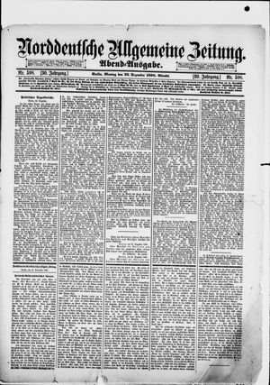 Norddeutsche allgemeine Zeitung vom 22.12.1890