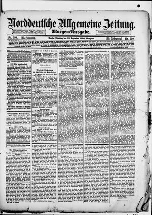 Norddeutsche allgemeine Zeitung vom 23.12.1890