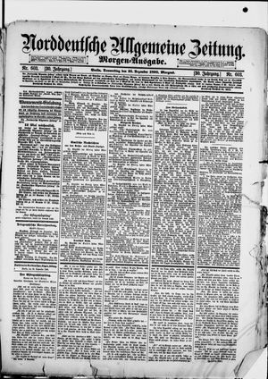 Norddeutsche allgemeine Zeitung vom 25.12.1890